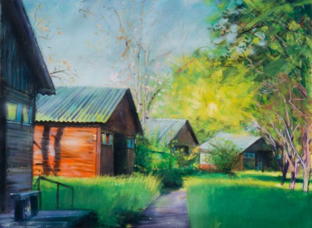 Uttörőtáborom 110x150cm olaj vászon